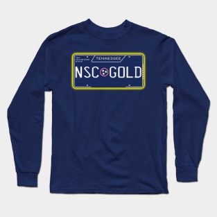 TN License Plate- NSC GOLD - Nashville SC Long Sleeve T-Shirt